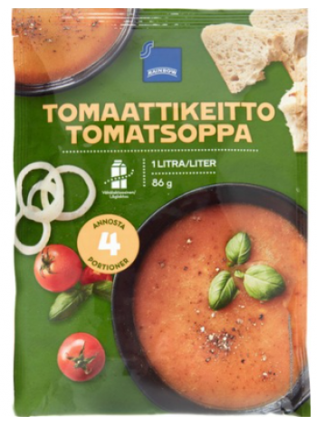 Томатный суп в пакете Rainbow Tomaattikeitto 86 г 
