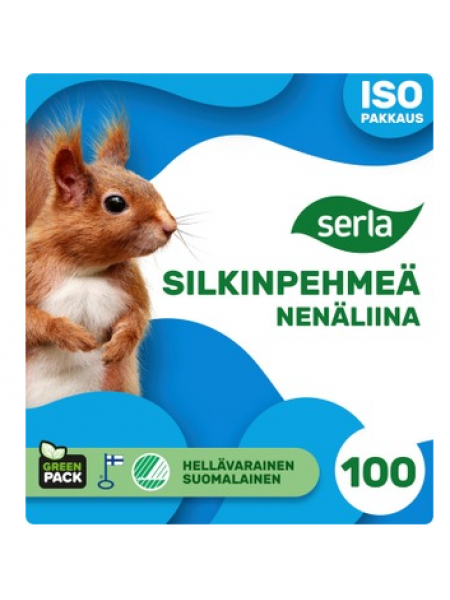 Носовые платочки Serla Silkin Pehmeä 100шт