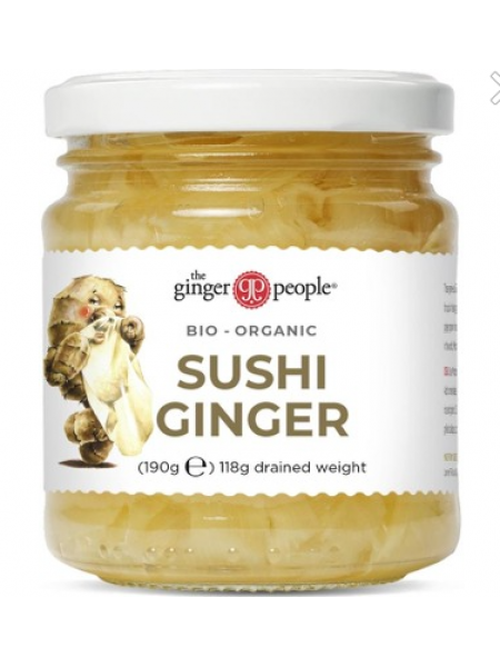 Маринованные органические имбирные чипсы Ginger People Sushi Ginger 190 / 118г