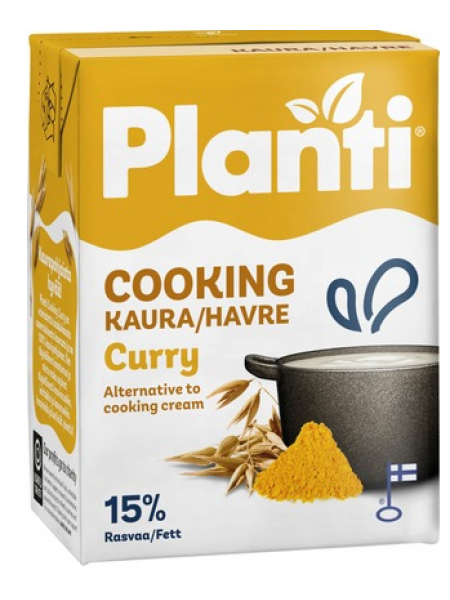 Овсяный соус Planti Cooking Карри 200мл 15%  