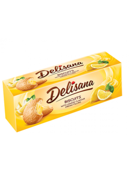 Печенье Delisana с лимонным кремом 150г