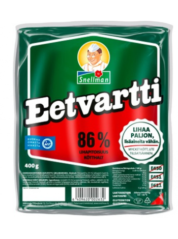 Мясные колбаски грубого помола 86% Snellman Eetvartti 400 г