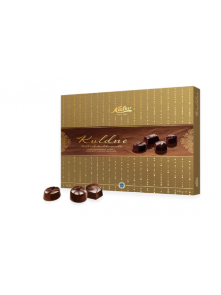 Подарочная коробка конфет из темного шоколада Kalev Golden selection 435 г