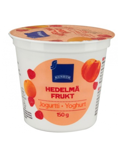 Йогурт Rainbow hedelmä jogurtti 150г персик абрикос малина