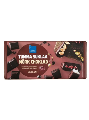Темный шоколад для выпечки Rainbow Tumma Suklaa 200 г 