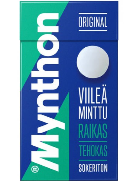Леденцы от боли в горле Mynthon Viileä Minttu 35г без сахара