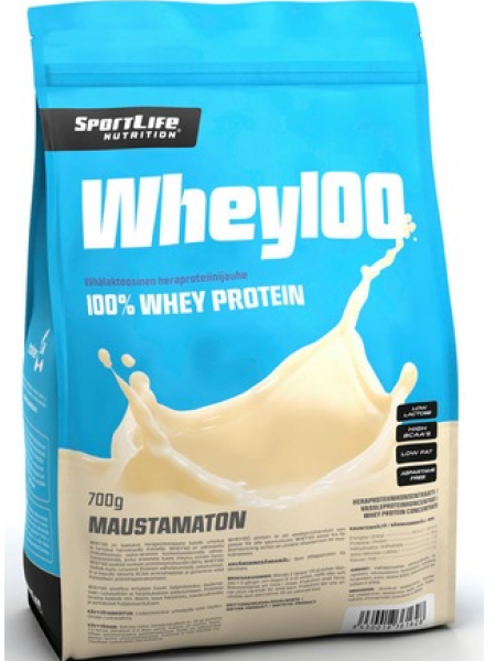 Сывороточный протеиновый порошок без вкусовых добавок Sportlife Nutrition Whey 100% 700 г