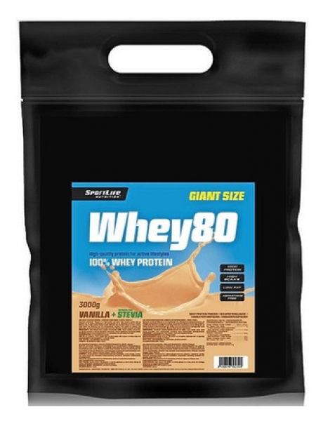 Сывороточный протеин со вкусом ванили Sportlife Nutrition Whey80 3 кг