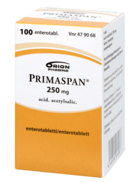 Препарат для лечени сердца и сосудов PRIMASPAN 250мг 100шт