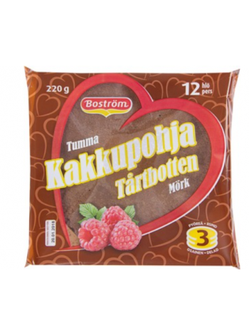 Основа для торта с какао E. Boström Tumma Kakkupohja 220г