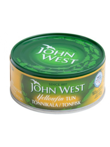 Тунец в подсолнечном масле John West Yellowfin Tonnikalaviipaleita 160г/112г