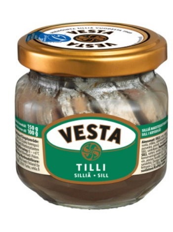 Кусочки селедки с укропом Vesta Msc Silliä Tillikastikkeessa 150/100г в стекле