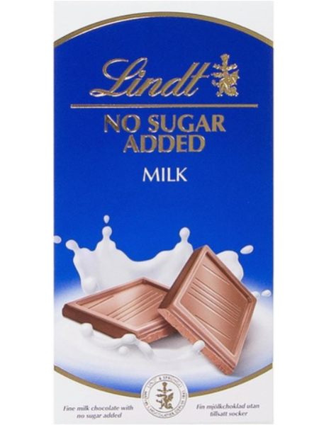 Молочный шоколад без сахара Lindt No Added Sugar 100г