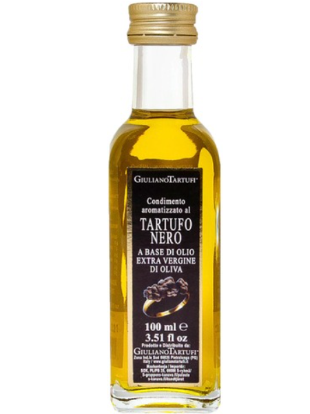 Оливковое масло первого холодного отжима со вкусом черного трюфеля Giuliano Extra-Neitsytoliiviöljy Musta Tryffeli 92г
