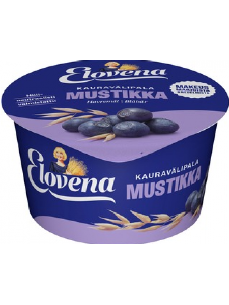 Овсяный йогурт Elovena Mustikka Kauravälipala 150г черника