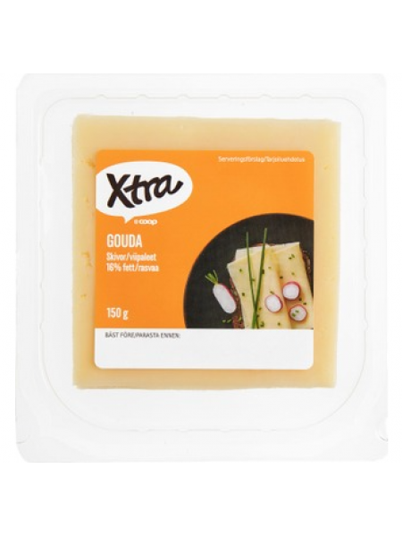 Сыр в нарезке Xtra Gouda 16% 150г