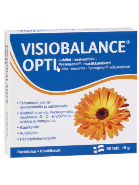 Таблетки для улучшения зрения Visiobalance Opti 60шт