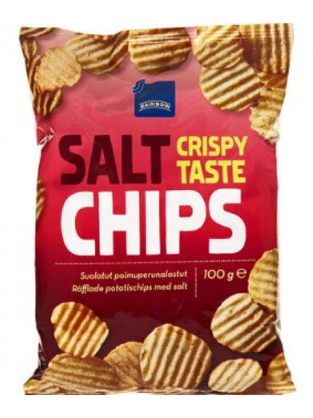 Картофельные чипсы с солью Rainbow Chips 100г
