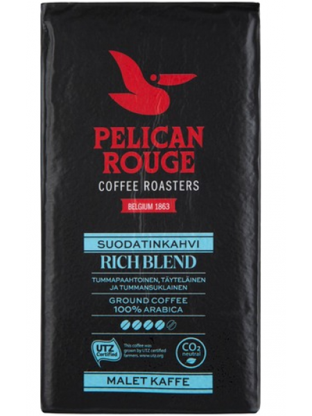 Молотый кофе Pelican Rouge Rich Blend Utz Suodatinkahvi 500г