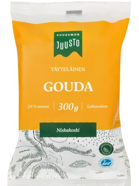 Сыр Kuusamon Juusto Gouda 300г без лактозы
