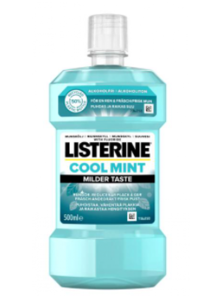 Ополаскиватель для рта Listerine Cool Mint Milder Taste 500мл