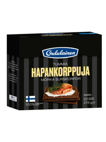 Хлебцы Oululainen Tummia Hapankorppuja  215 г 