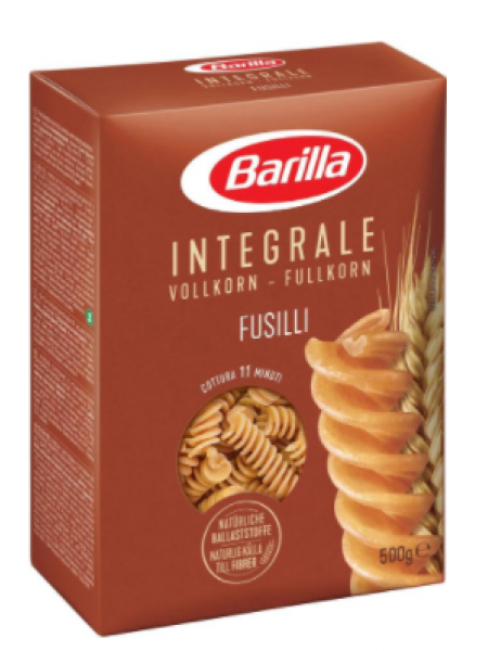 Паста Barilla Integrale Fusilli из цельнозерновой твердой пшеницы 500г