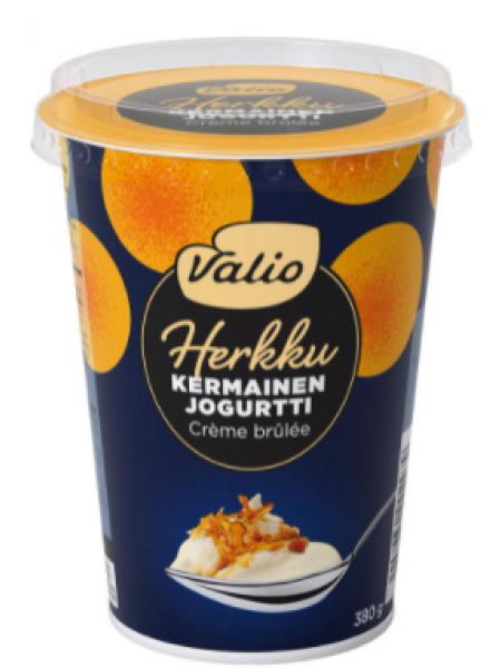 Йогурт Valio Herkku kermainen jogurtti 380гкрем-брюле без лактозы