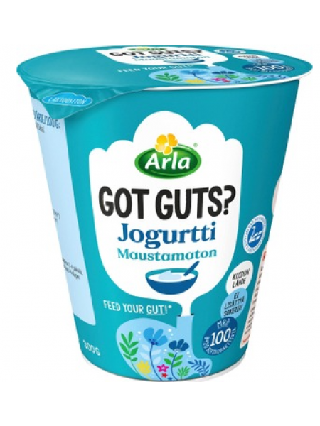 Йогурт без вкусовых добавок Arla Got Guts? maustamaton jogurtti 300г без лактозы
