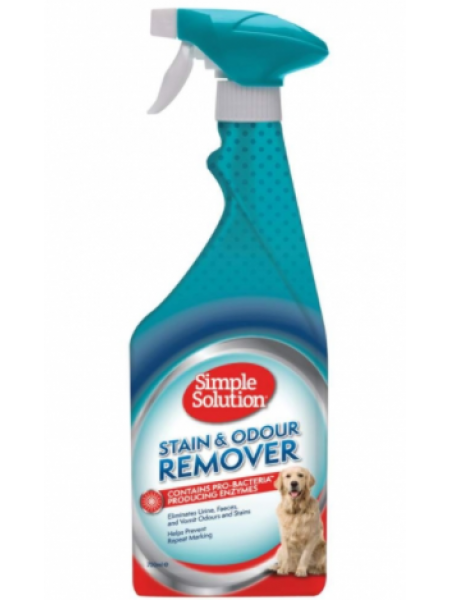 Средство для удаления пятен и запаха Simple Solution Stain and Odour Remover 750мл для животных