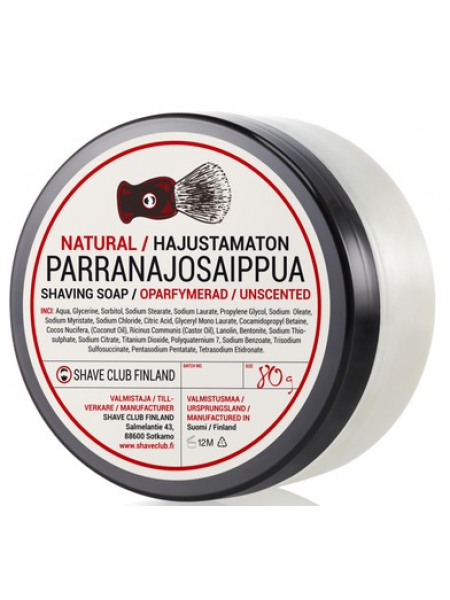 Мыло для бритья натуральное Shave Club parranajosaippua 80г