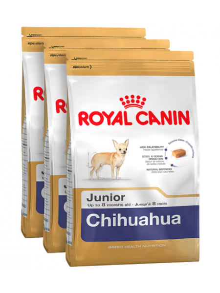 Корм для собак Royal Canin Chihuahua Junior 1,5 кг 3 шт  