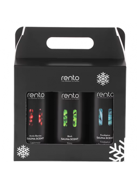 Подарочная упаковка ароматов для сауны Rento Casual -Steam 3 x 400 мл