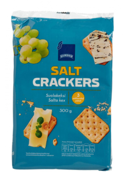 Крекеры Rainbow Salt Crackers suolakeksi 300г 