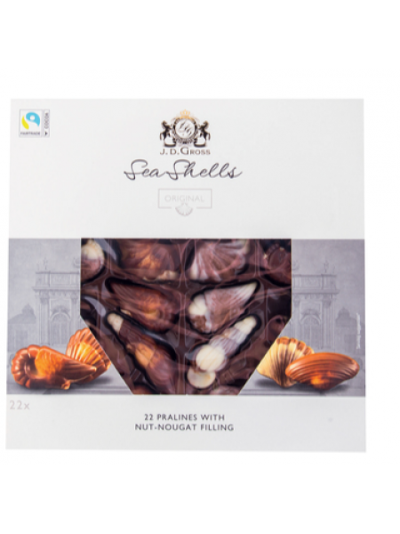 Шоколадные конфеты J.D. GROSS 130г ракушки