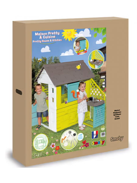 Детский игровой домик с кухней Smoby Pretty 810722