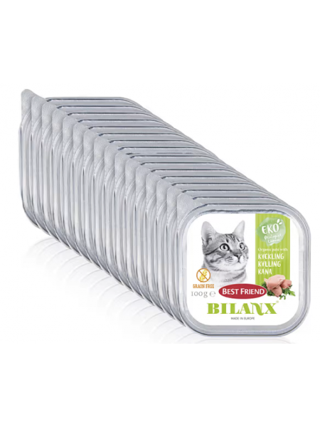 Органический влажный корм для кошек Best Friend Bilanx 100 г 16 шт