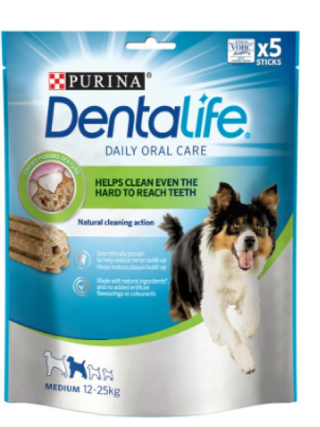 Жевательное палочка для собак Purina Dentalife Medium Koiran Dental-Herkku 115г