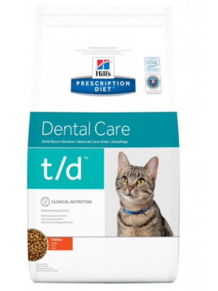 Корм для кошек Hills Diet Cat т/д 1,5кг уменьшают зубной налет и предотвращают образование зубного камня и гингивит 