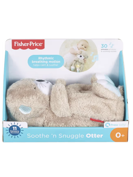 Плюшевая игрушка с имитацией дыхания Soothe's Snuggle Otter от Fisher-Price