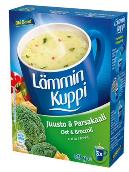 Сухой суп с брокколи Blå Band Lämmin Kuppi uusto-Parsakaalikeitto 3X23г