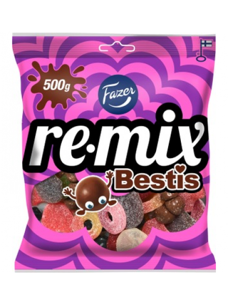 Жевательные конфеты Fazer Remix Bestis 500г