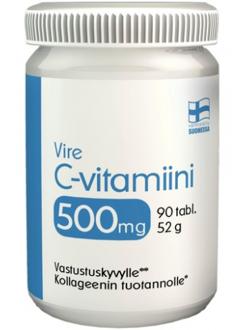 Витамин C Vire C-Vitamiini 500 мг 90 таб/ 52 г