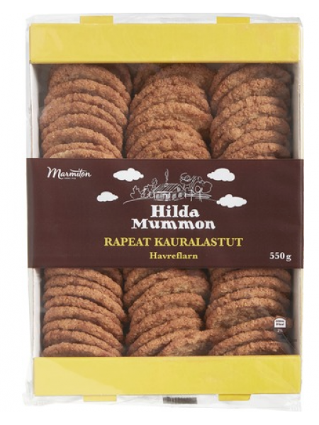 Классическое овсяное печенье Hilda Mummon Rapeat Kauralastut 550г