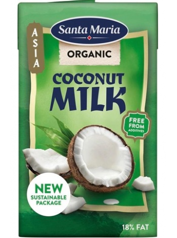 Органическое кокосовое молоко Santa Maria Coconut Milk Organic 250мл