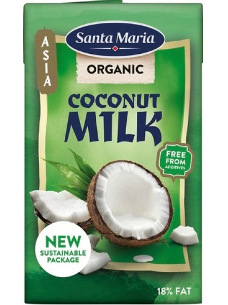 Органическое кокосовое молоко Santa Maria Coconut Milk Organic 250мл