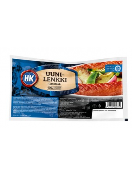 Колбаска для гриля Hk Uunilenkki 400 г без лактозы и глютена
