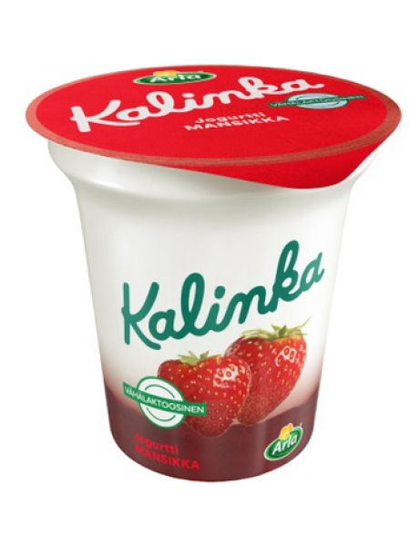 Йогурт с низким содержанием лактозы и клубникой Arla Kalinka 150г