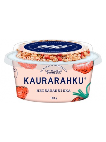 Овсяная закуска с мюсли и клубникой Mö Kaurarahku Metsämansikka 180г