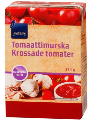 Томатная паста с измельченным чесноком Rainbow Tomaattimurska Valkosipuli 370г